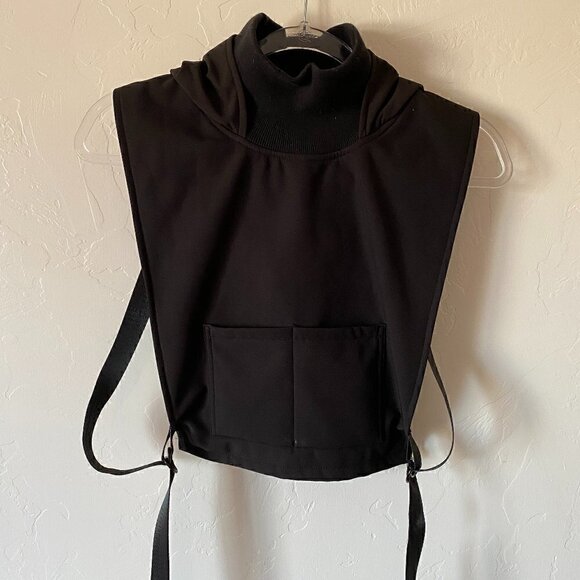 Mercy House Tops - Mercy House Fleece Lined Hood Vest Backless Strappy